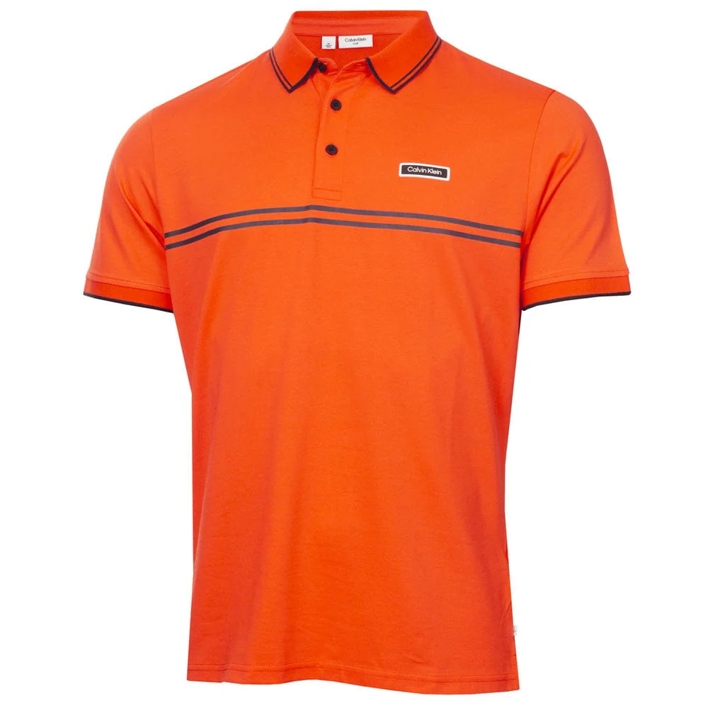Calvin Klein Newtown Polo Shirt - Mandarin - Image 3