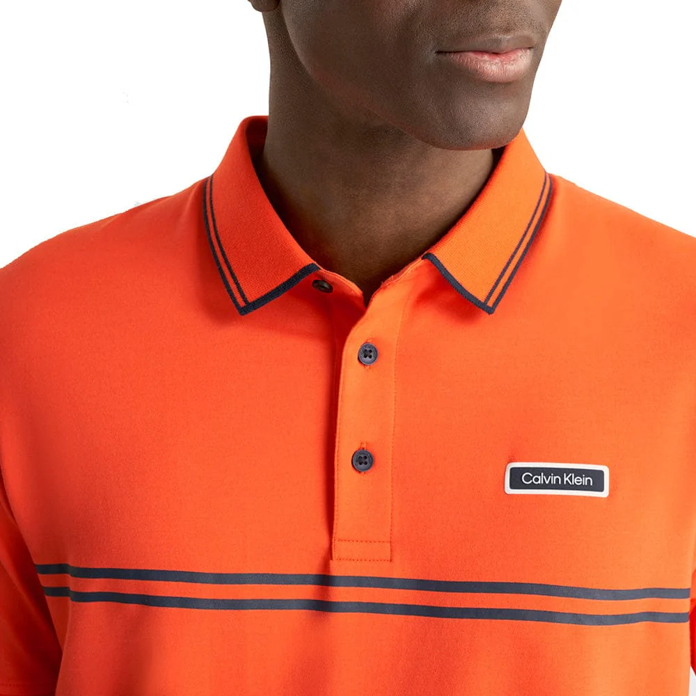 Calvin Klein Newtown Polo Shirt - Mandarin - Image 6