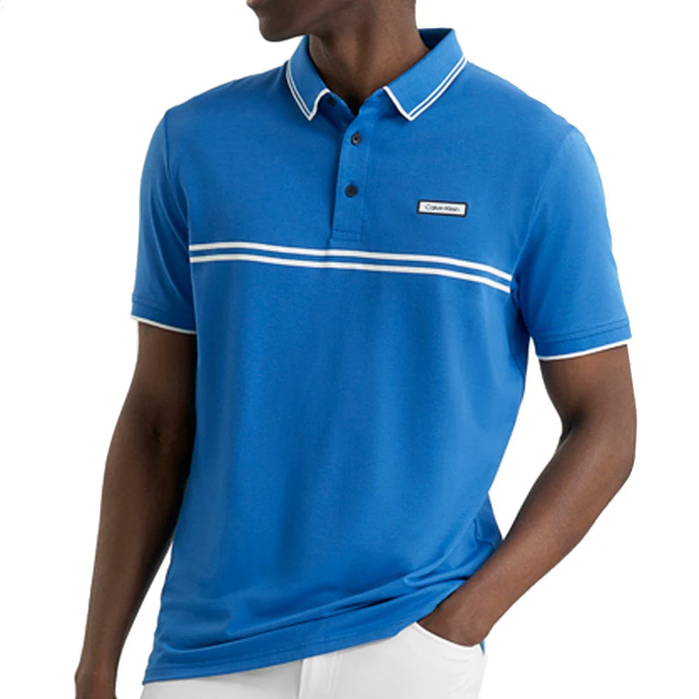 Calvin Klein Newtown Polo Shirt- Sapphire - Image 7