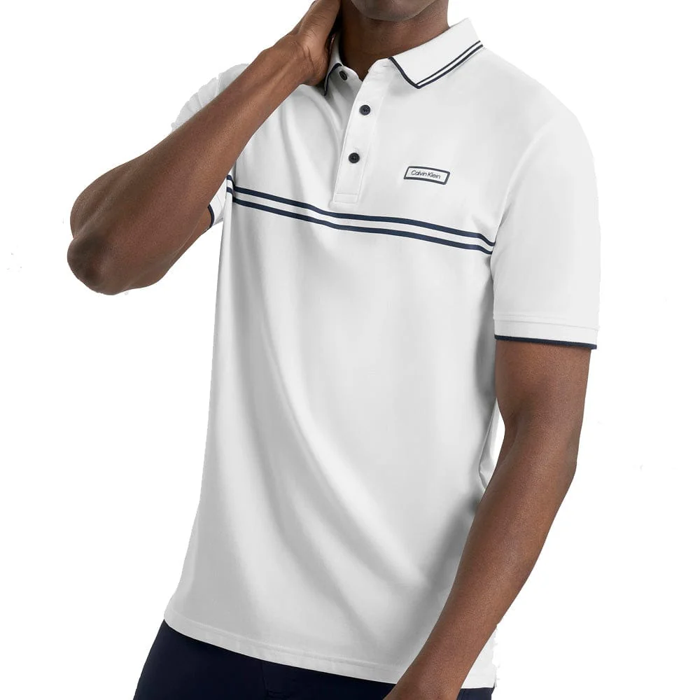 Calvin Klein Newtown Polo Shirt - White - Image 6