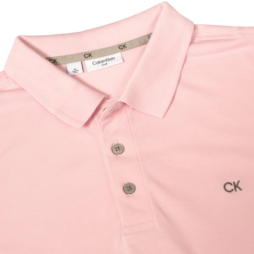 Calvin Klein Planet Polo Shirt - Baby Pink - Image 3