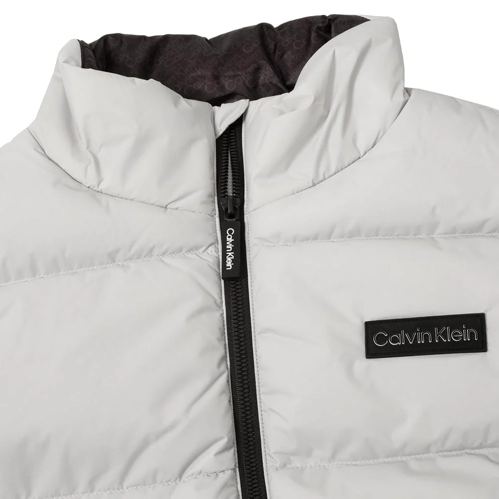 Calvin Klein Rivington Padded Gilet - Silver - Image 3