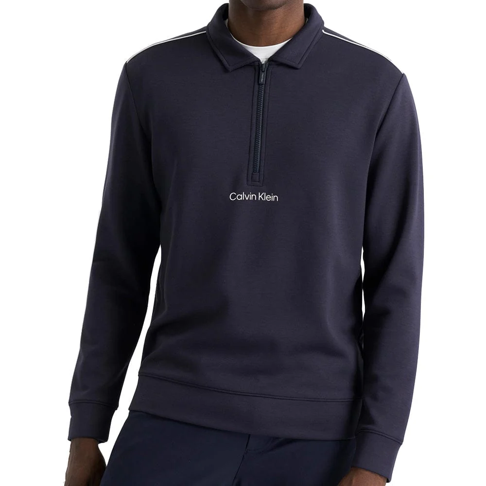 Calvin Klein Rossmore Collared Half Zip - Navy