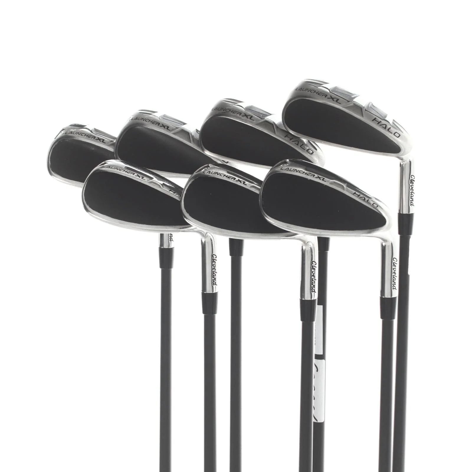 Cleveland Launcher XL Halo Graphite Mens Right Hand Irons 6-SW+GW Senior - Cypher Blue Fifty 5.0