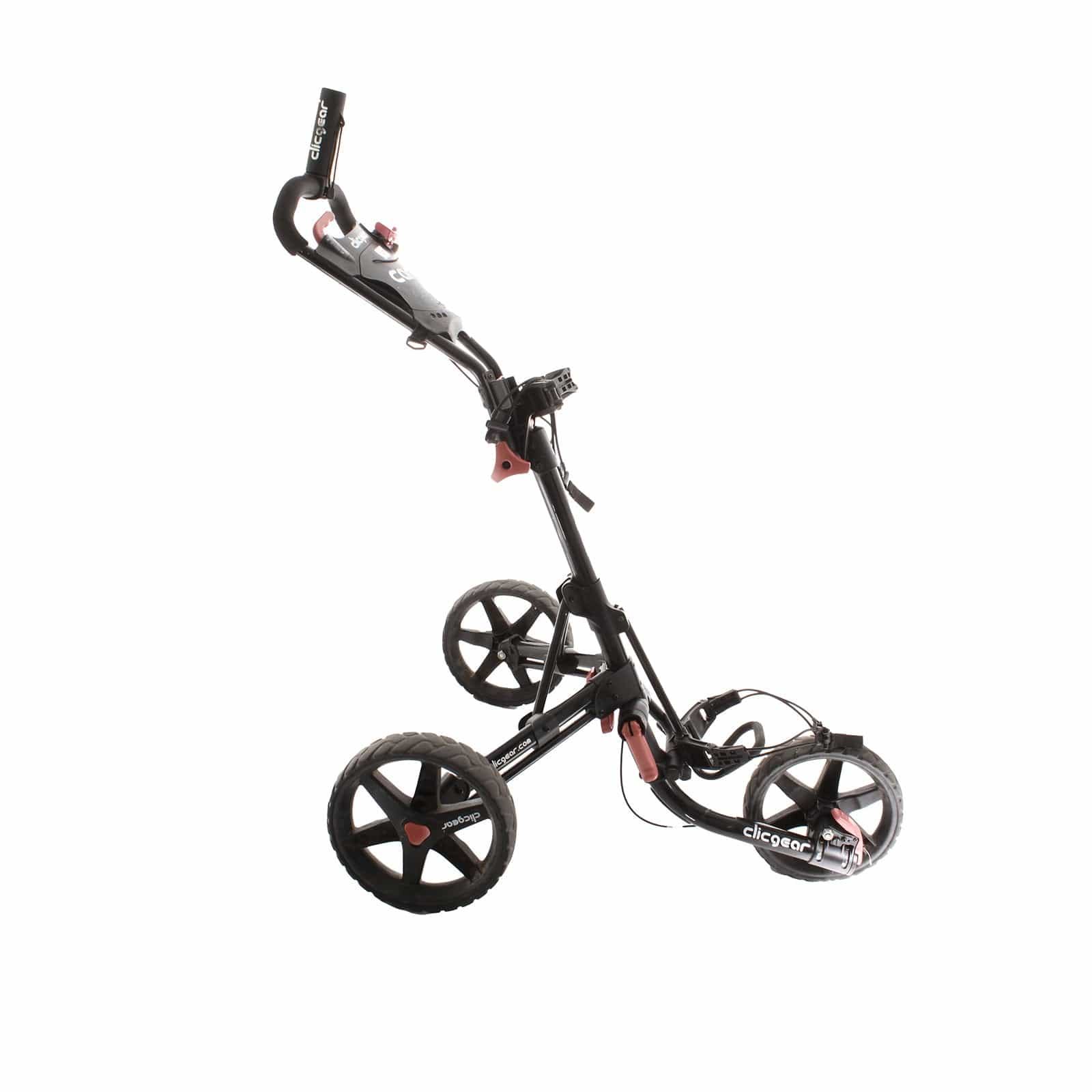 Clicgear Cart 3-Wheel Push/Pull Trolley - Black/Red - Image 3
