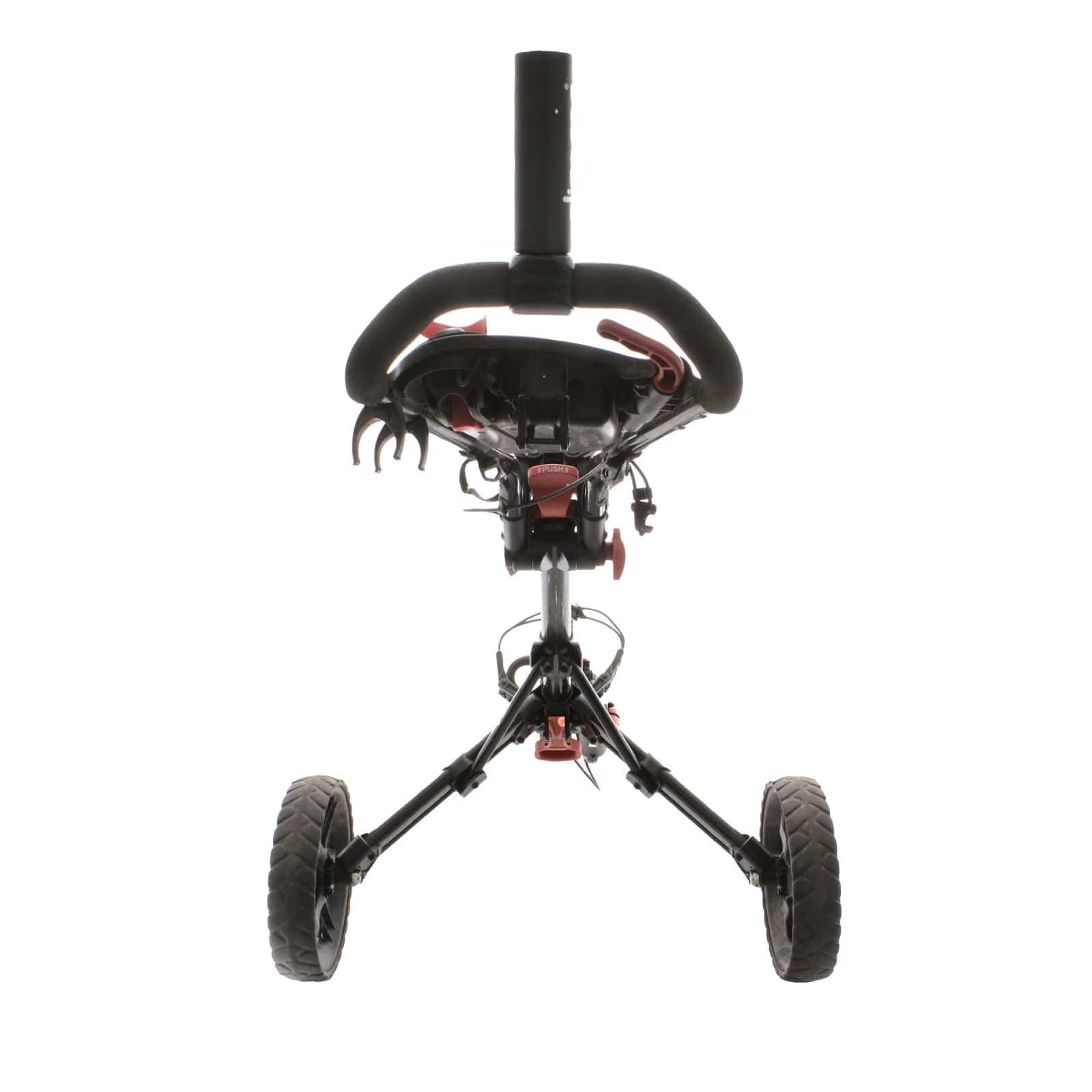 Clicgear Cart 3-Wheel Push/Pull Trolley - Black/Red - Image 4