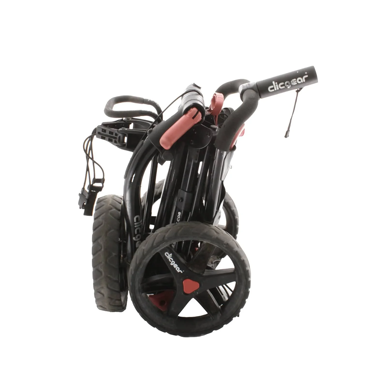 Clicgear Cart 3-Wheel Push/Pull Trolley - Black/Red - Image 5