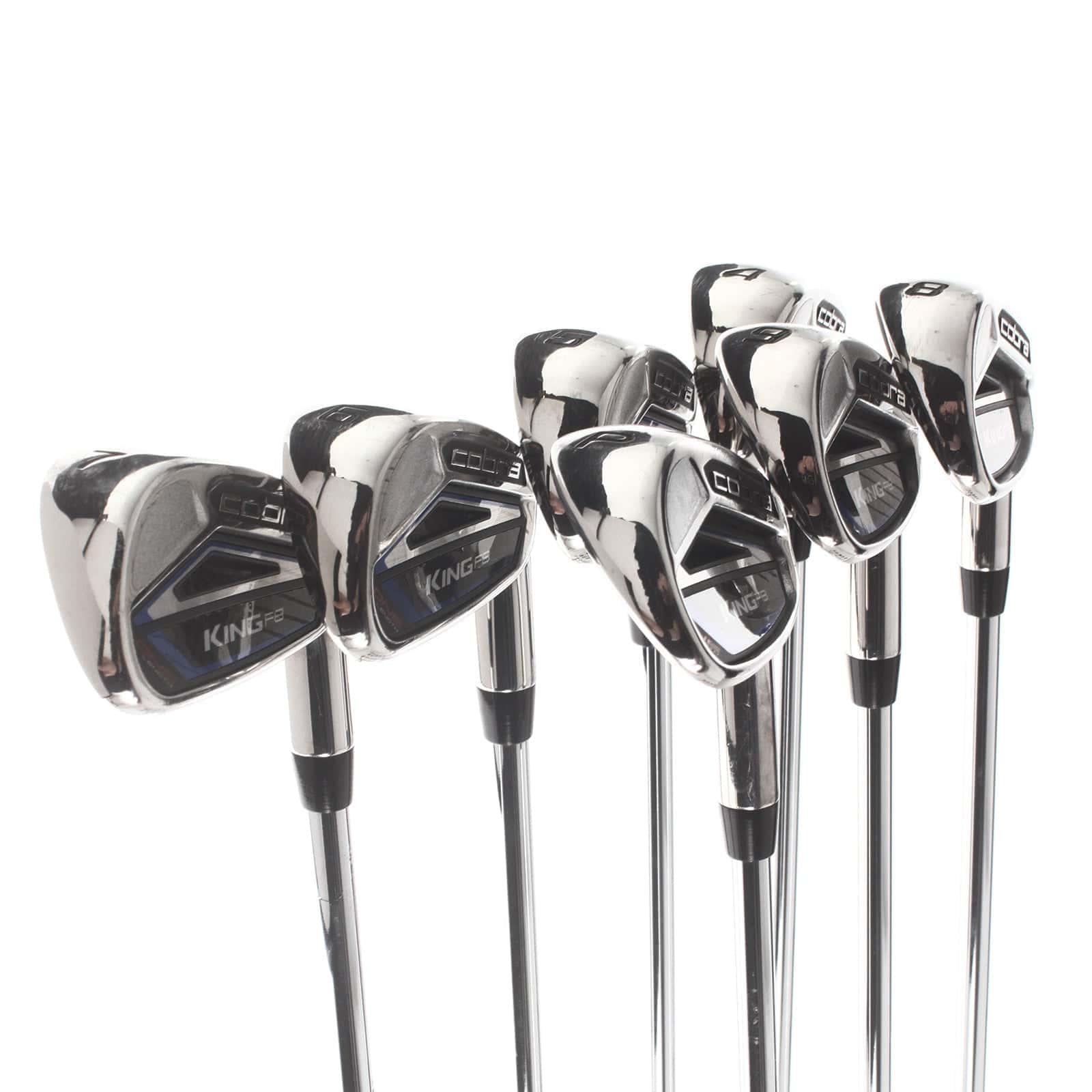 Cobra King F8 ONE Length Steel Mens Right Hand Irons 4-PW Regular - True Temper - Image 2