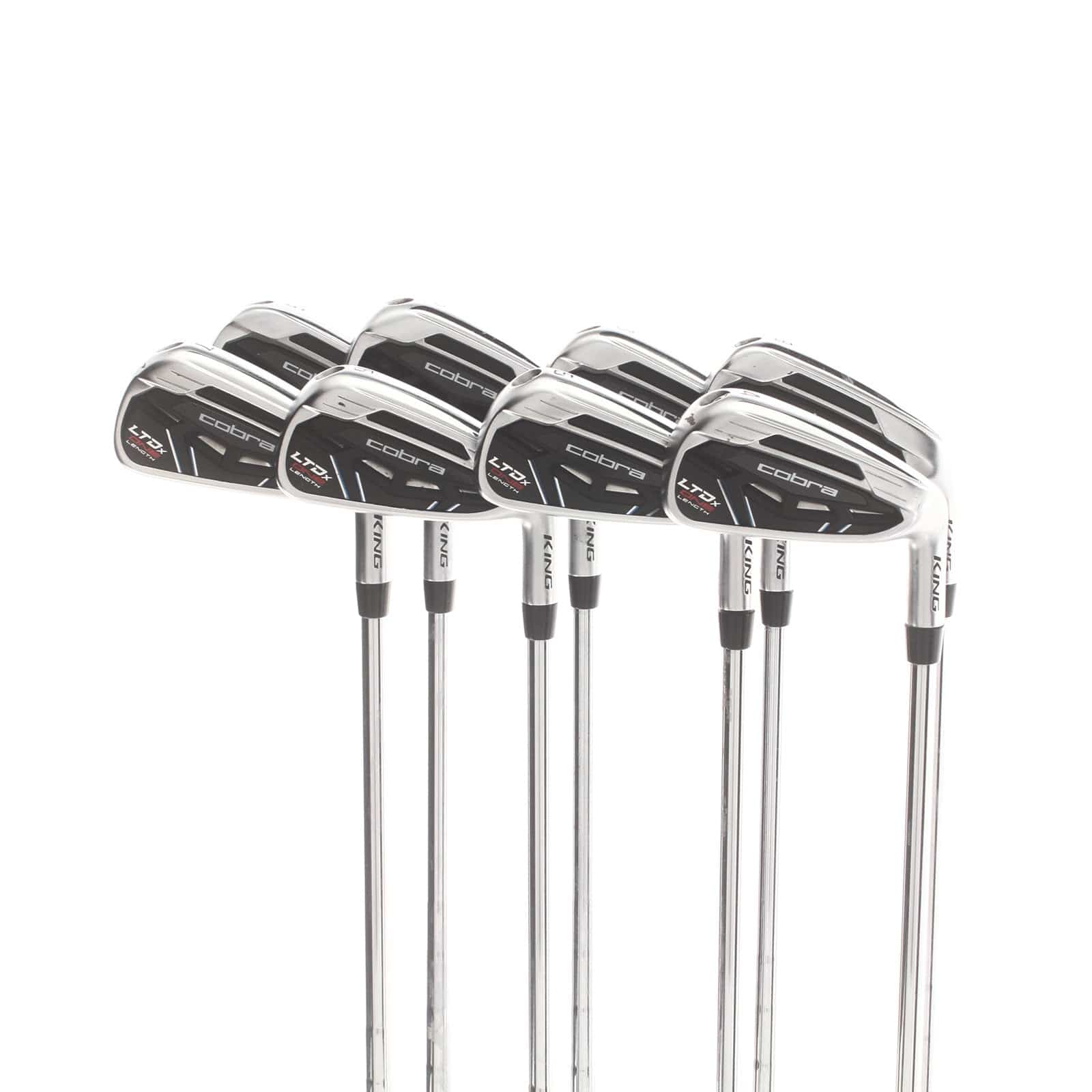 Cobra King LTDx One Length Steel Mens Right Hand Irons 5-GW Stiff - KBS Tour 90