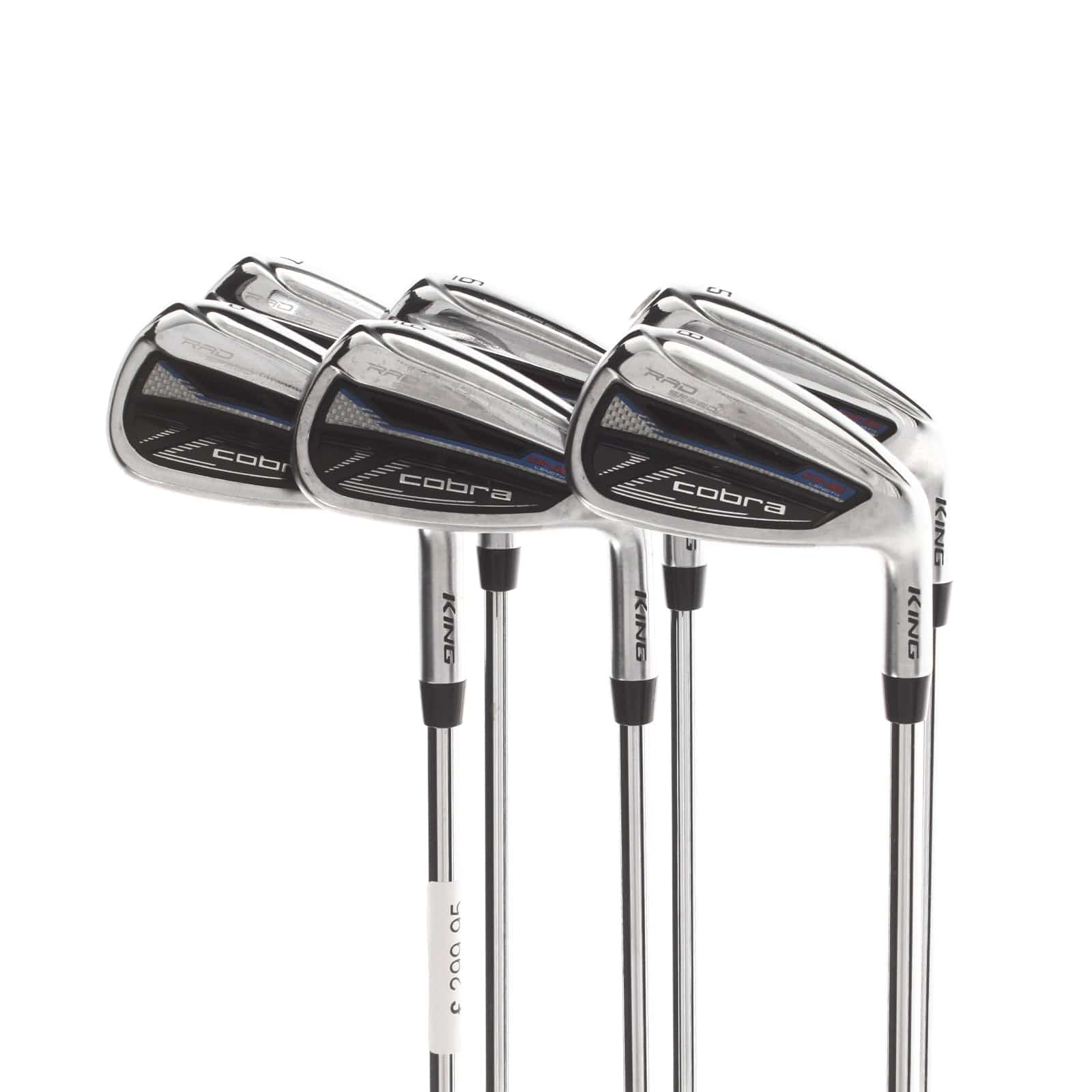Cobra Radspeed One Length Steel Mens Right Hand Irons 5-PW Regular - KBS Tour