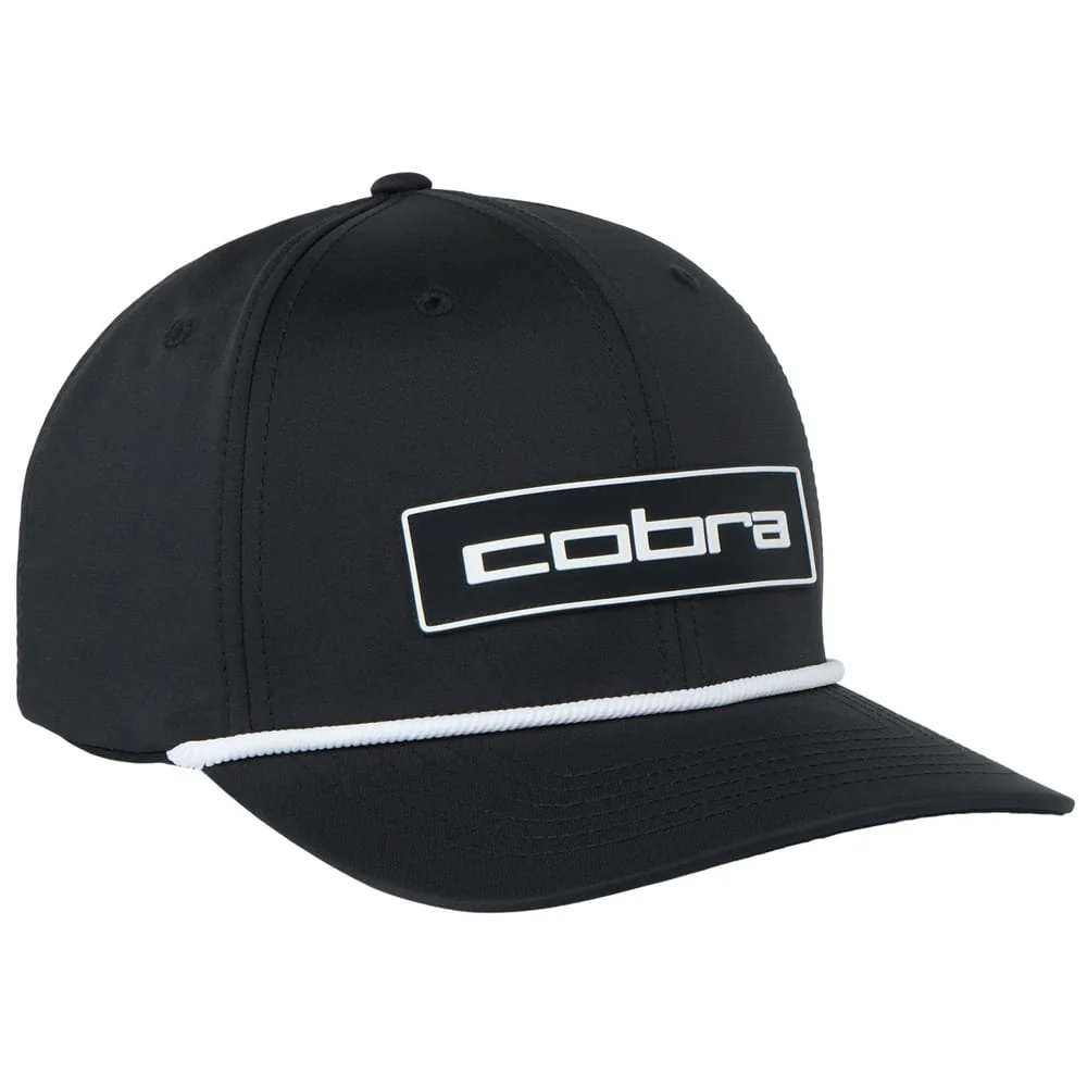Cobra Tour Tech Rope Cap - Black/White