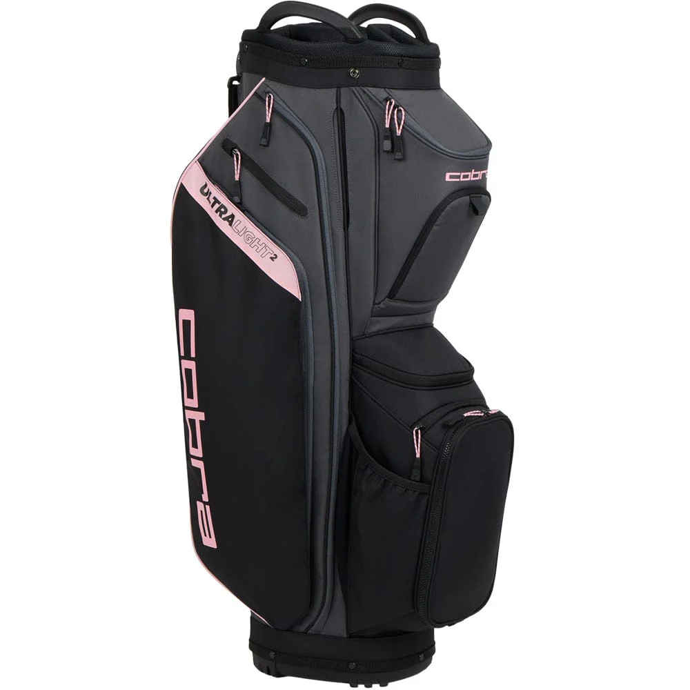 Cobra Ultralight 2 Cart Bag - Black/Rose Gold - Image 3