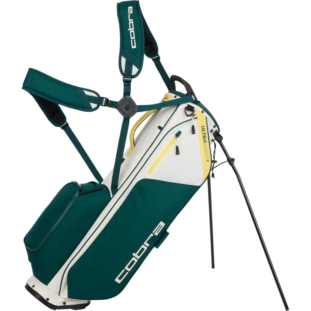Cobra Ultralight 2 Pro Stand Bag - Sugared Almond/Dark Mrytle/Sunny Yellow