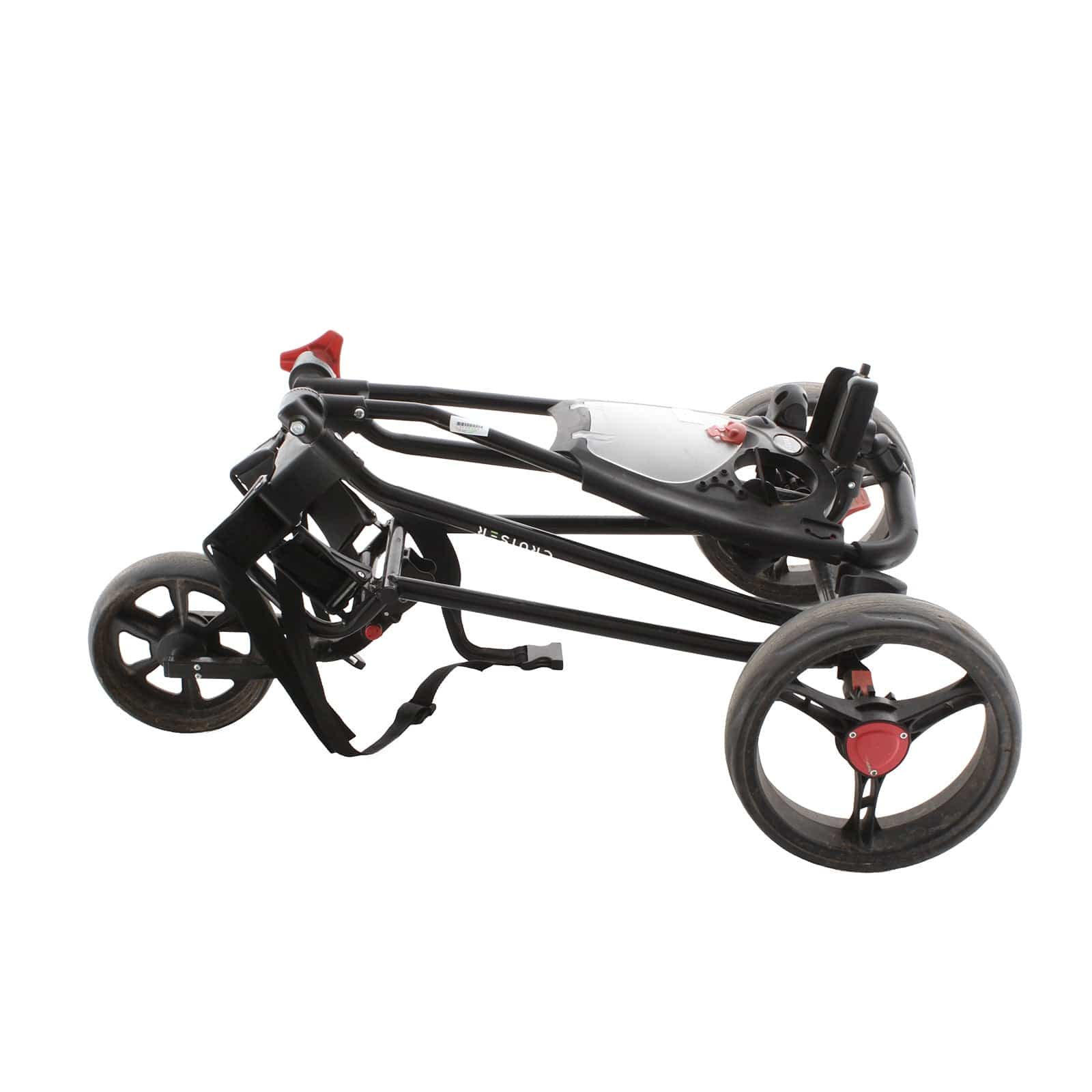 Cruiser 3-Wheel Push/Pull Trolley - Black/Red - Image 5