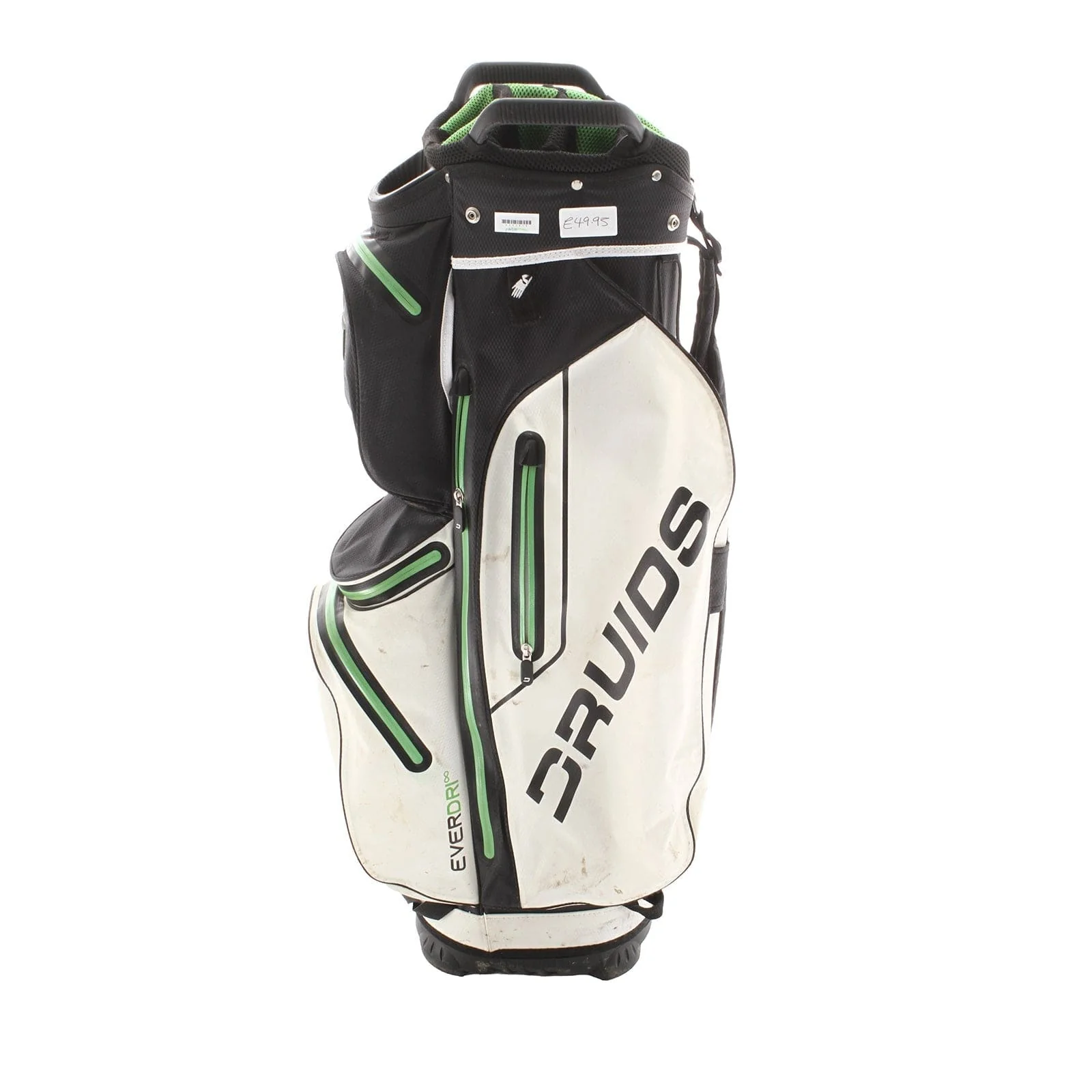 Druids Everdri Cart Bag - White/Black/Green