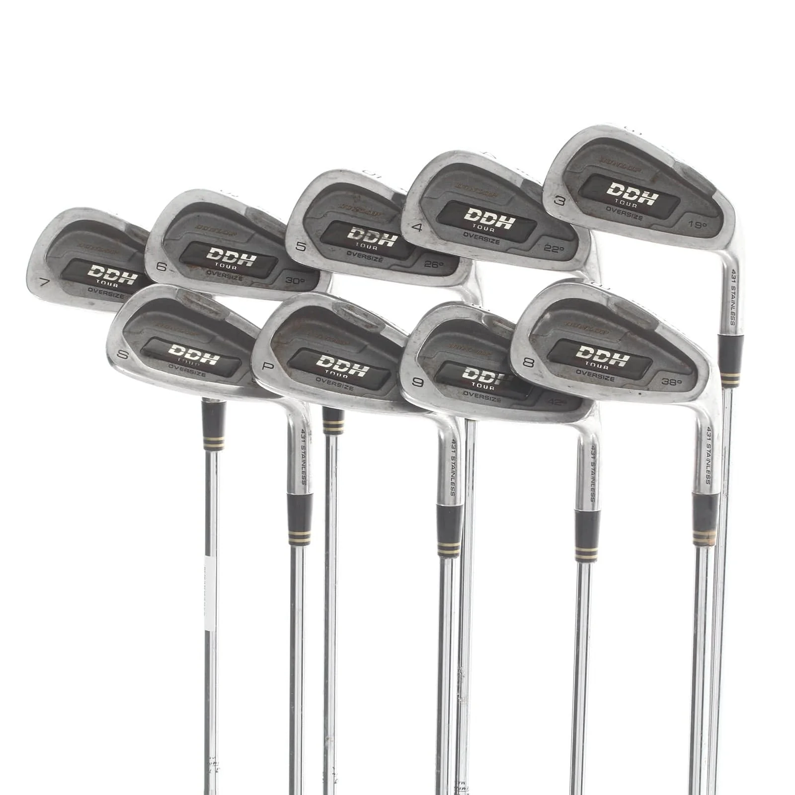 Dunlop DDH Oversize Steel Mens Right Hand Irons 3-SW Regular -