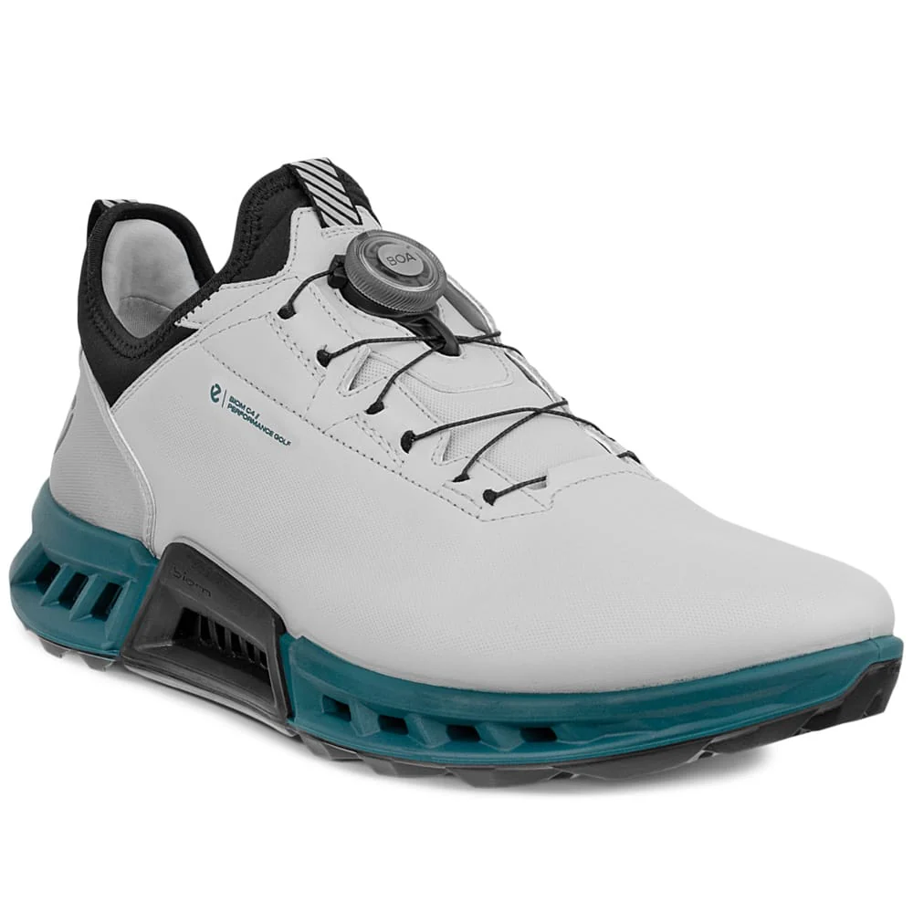 ECCO BIOM C4 Hybrid BOA GORE-TEX Spikeless Waterproof Shoes - Concrete/Baygreen - Image 5