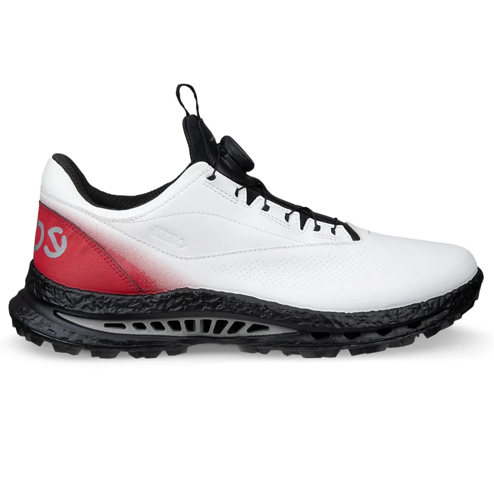 Ecco Golf Biom C5 BOA GORE-TEX Waterproof Spikeless Shoes - White/Chili Red