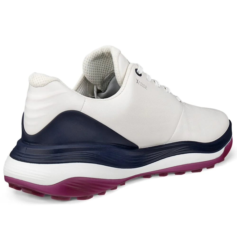 ECCO LT1 Lace Waterproof Spikeless Shoes - White/Marine - Image 8