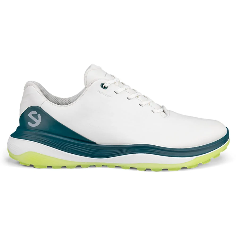 Ecco Golf LT1 Waterproof Spikeless Shoes - White/Baygreen