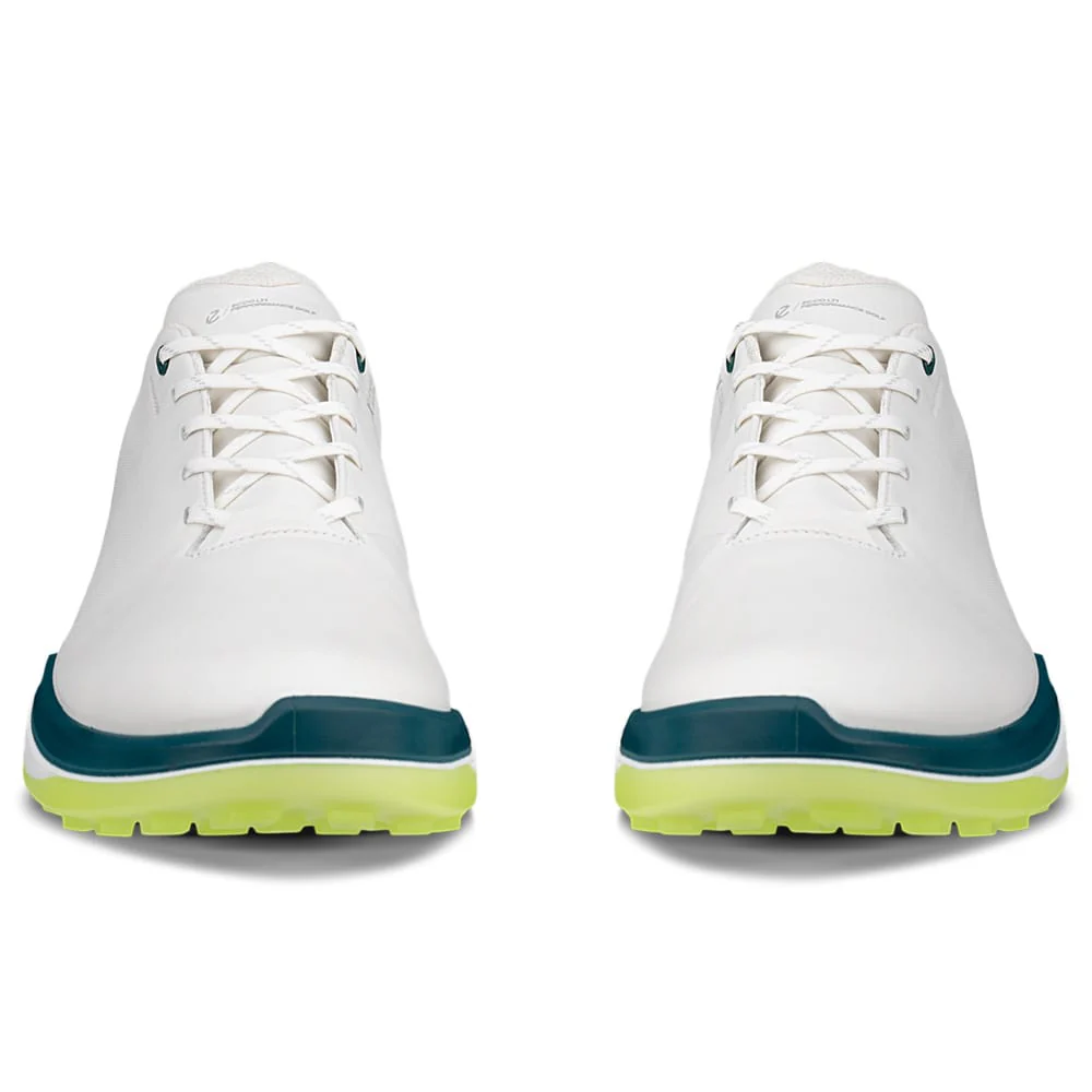 Ecco Golf LT1 Waterproof Spikeless Shoes - White/Baygreen - Image 6