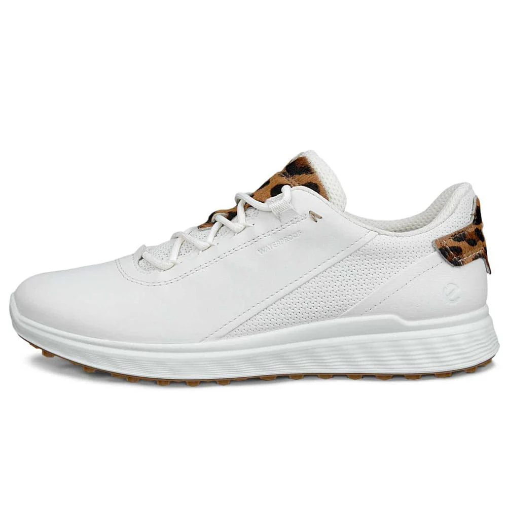 Ecco Golf S-Casual Waterproof Ladies Spikeless Shoes - White/Lion - Image 3