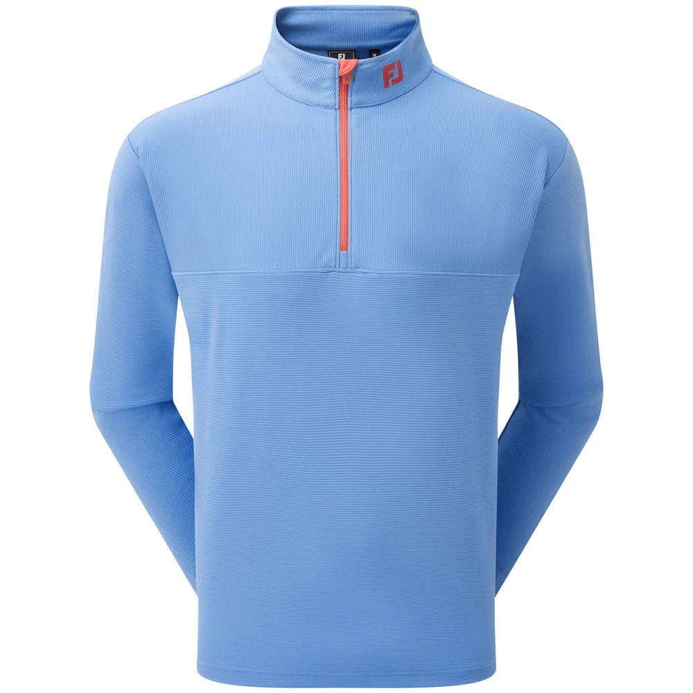 FootJoy Angled Ottoman Chillout 1/4 Zip Pullover - Coastal Blue