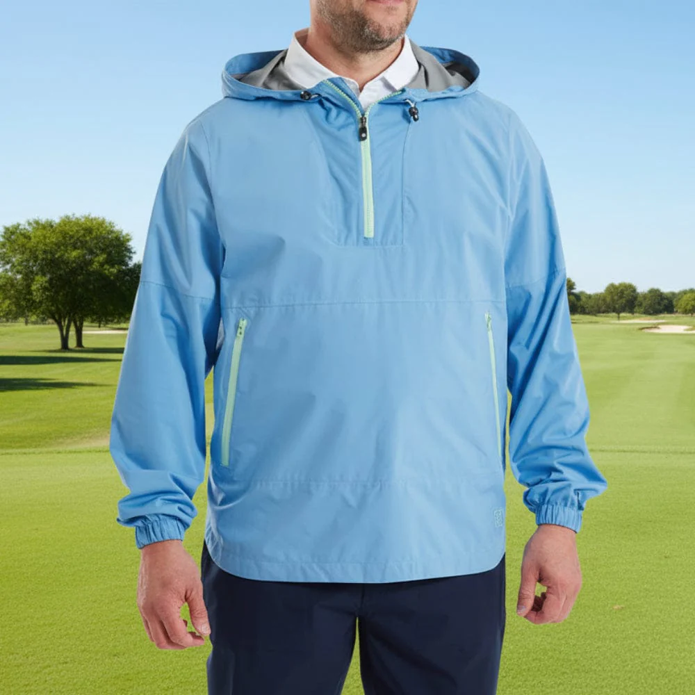 FootJoy Hydrolite X Waterproof Hoodie - Deep Reef - Image 5
