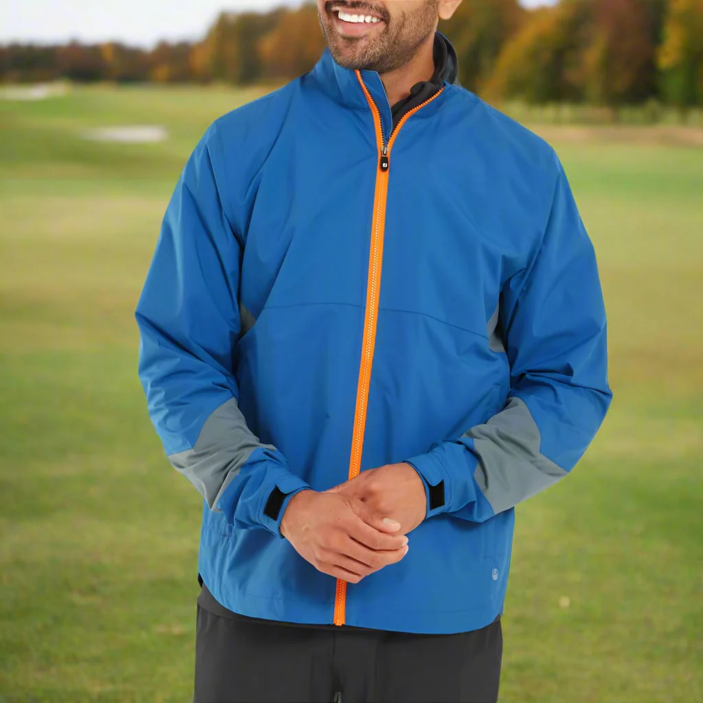 FootJoy HydroLite X Waterproof Jacket - Indigo/Basalt - Image 6