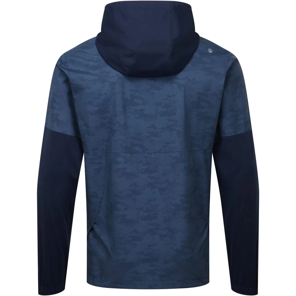 FootJoy HydroLite X Waterproof Hoodie Suit - Navy Camo/Black - Image 3