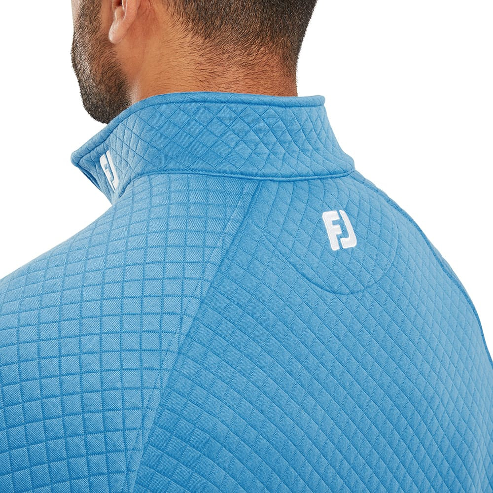 FootJoy Jacquard Thermal 1/4 Zip Chillout - High Tide - Image 3
