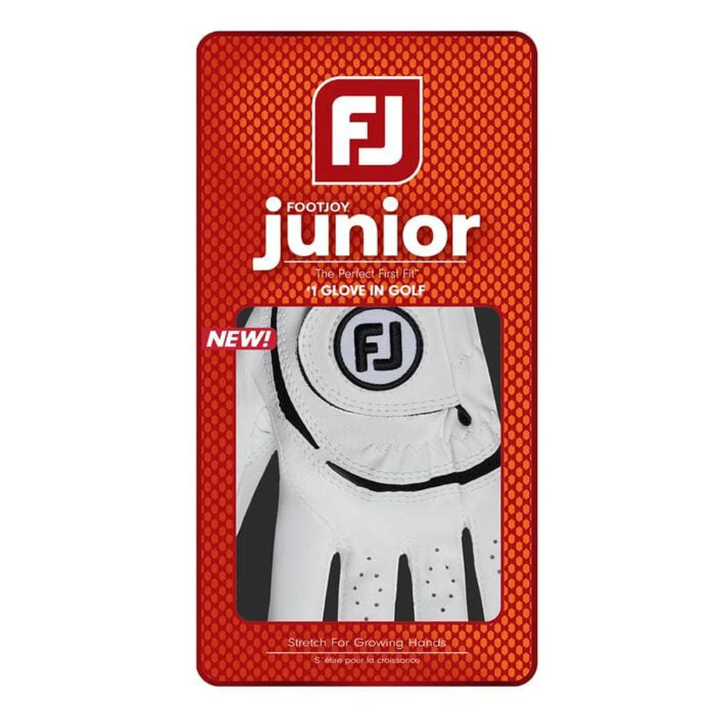 FootJoy Junior Golf Glove - White/Black - Image 5