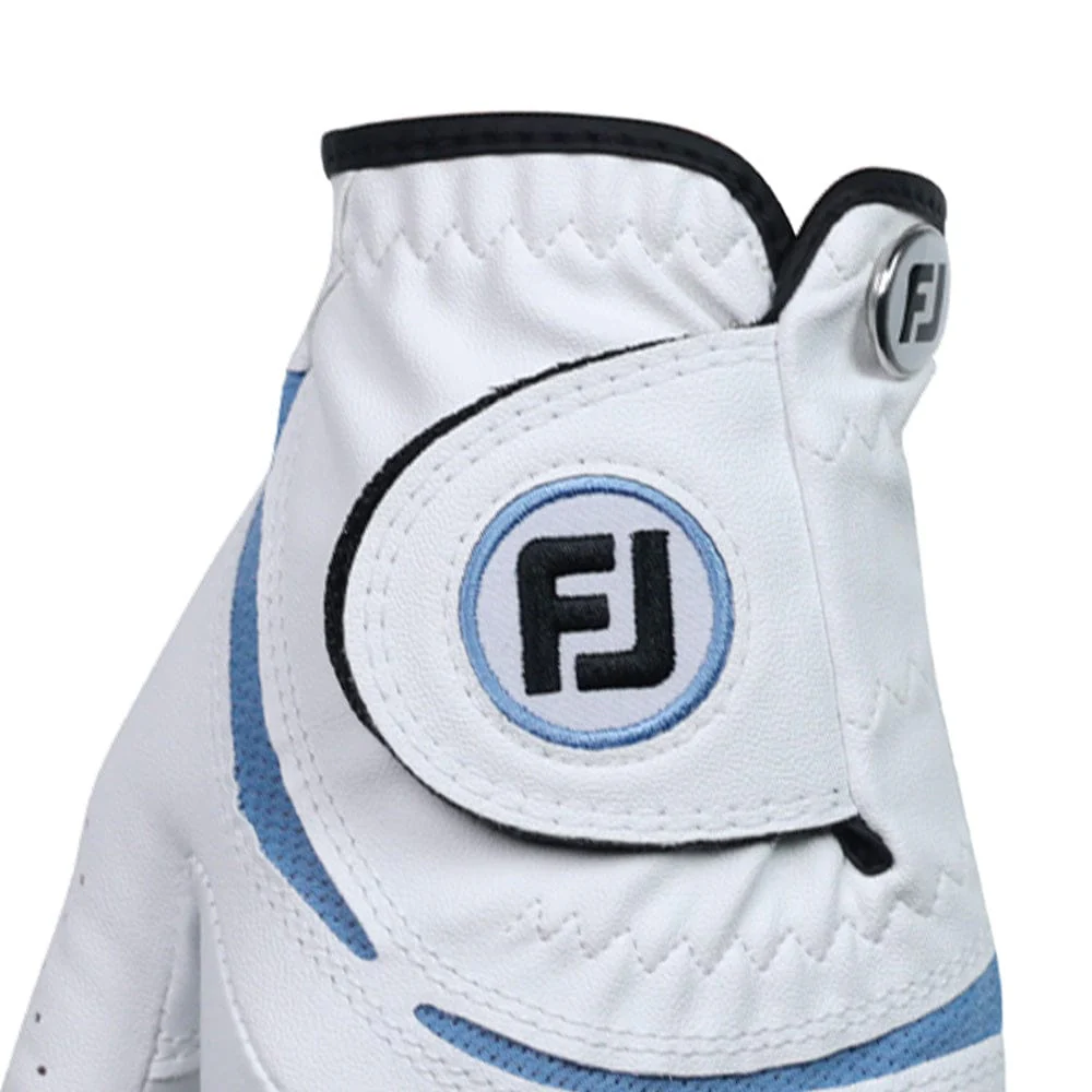 FootJoy Junior Golf Glove - White/Cobalt - Image 3