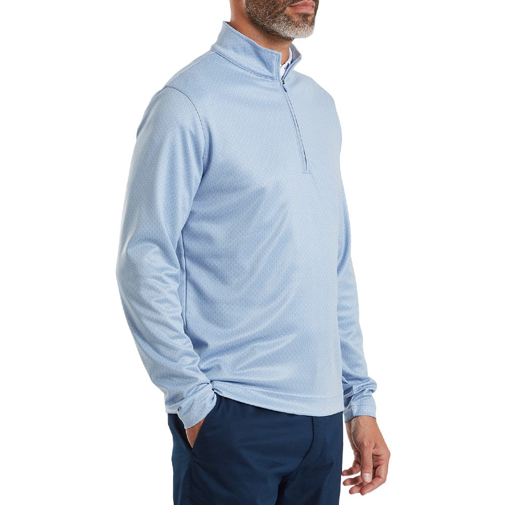 FootJoy Nautical Flag Tonal Chillout 1/4 Zip Pullover - Chambray - Image 3