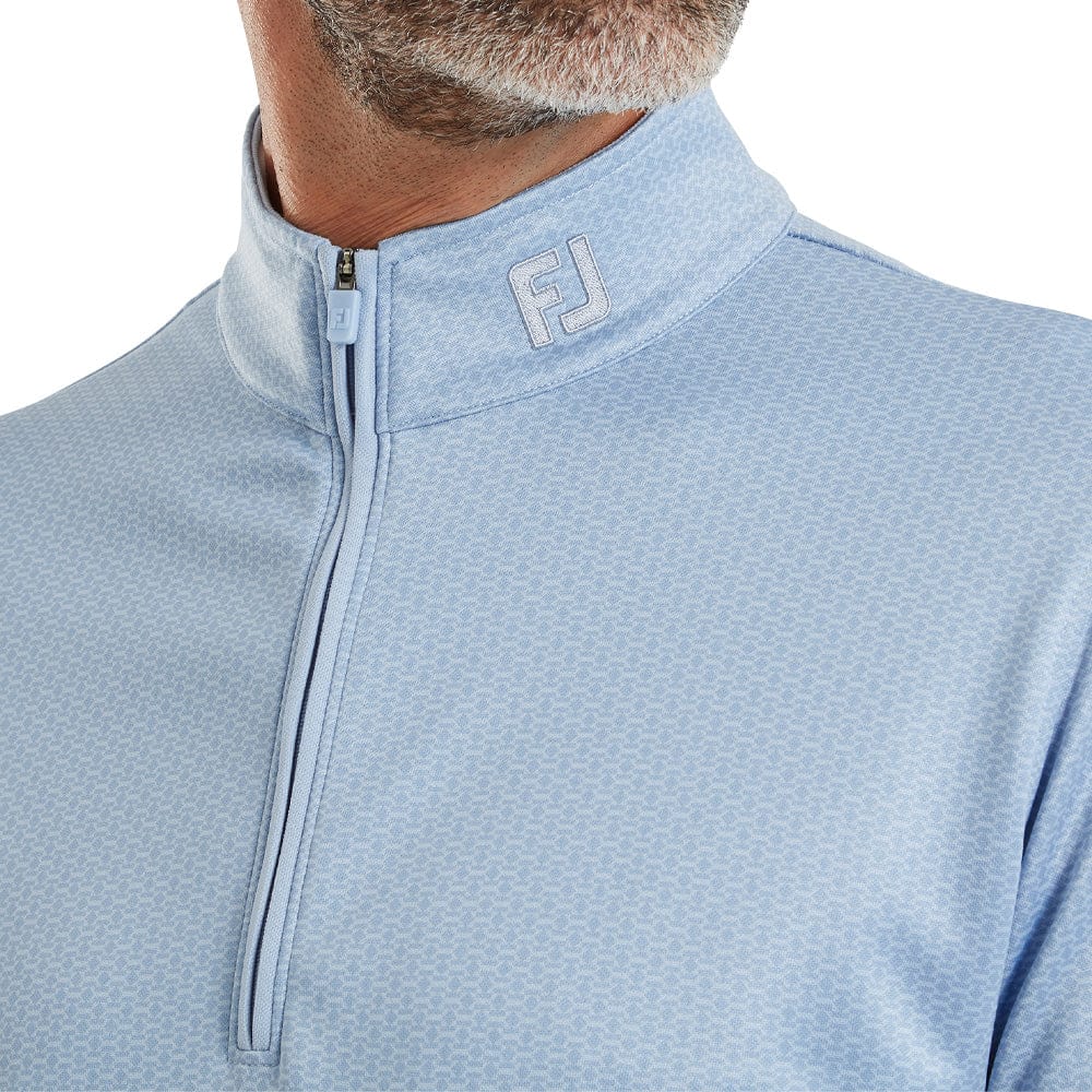 FootJoy Nautical Flag Tonal Chillout 1/4 Zip Pullover - Chambray - Image 5