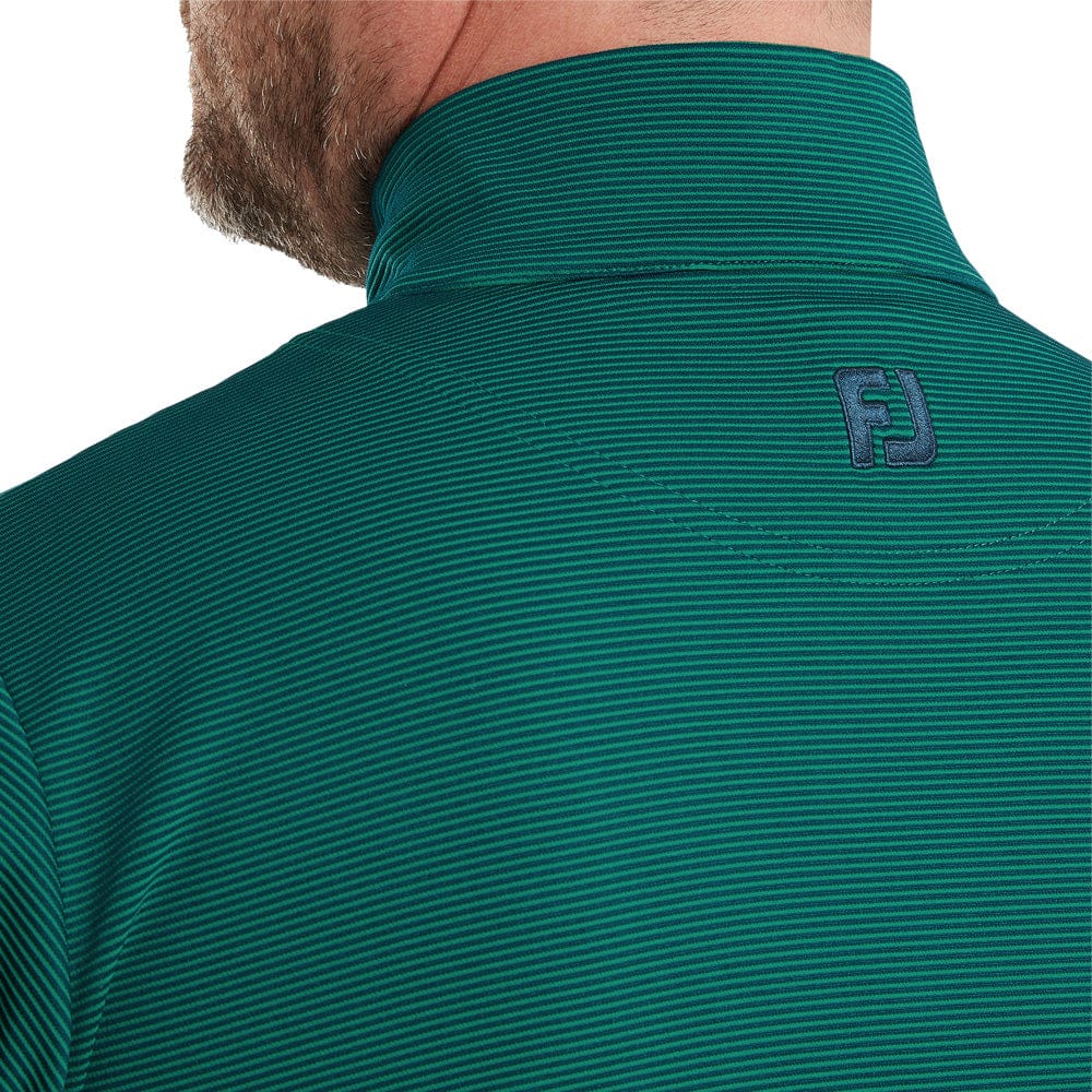 FootJoy Ottoman Stripe Chillout 1/4 Zip Pullover - Navy/Field Green - Image 5