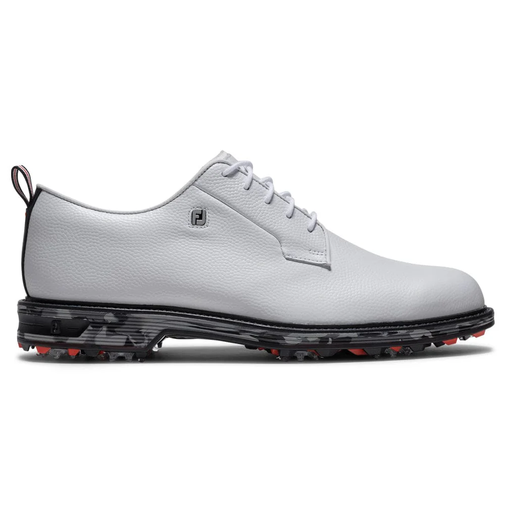 FootJoy Premiere Series Field Waterproof Spiked Shoes - White/Black/Red