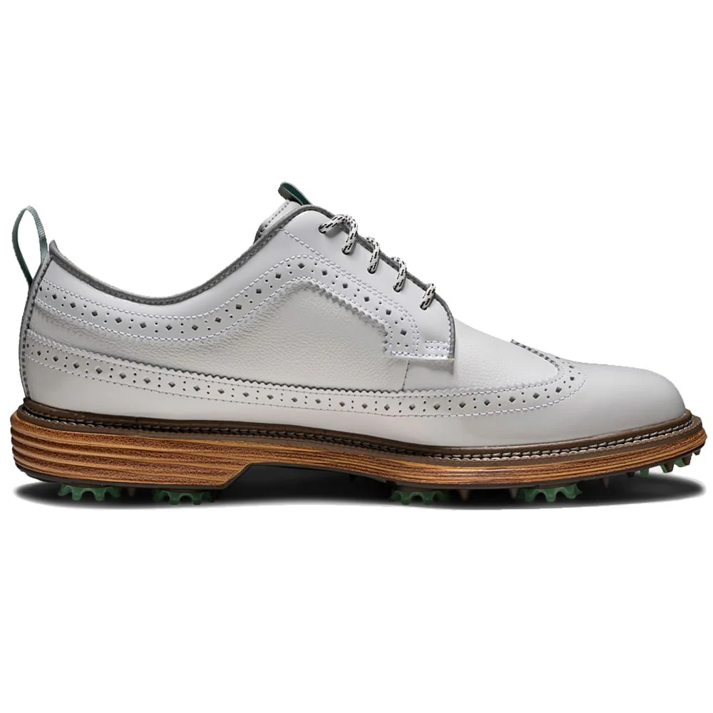FootJoy Premiere Series Marquis Limited Edition Waterproof Spiked Shoes - White/Mist - Image 5