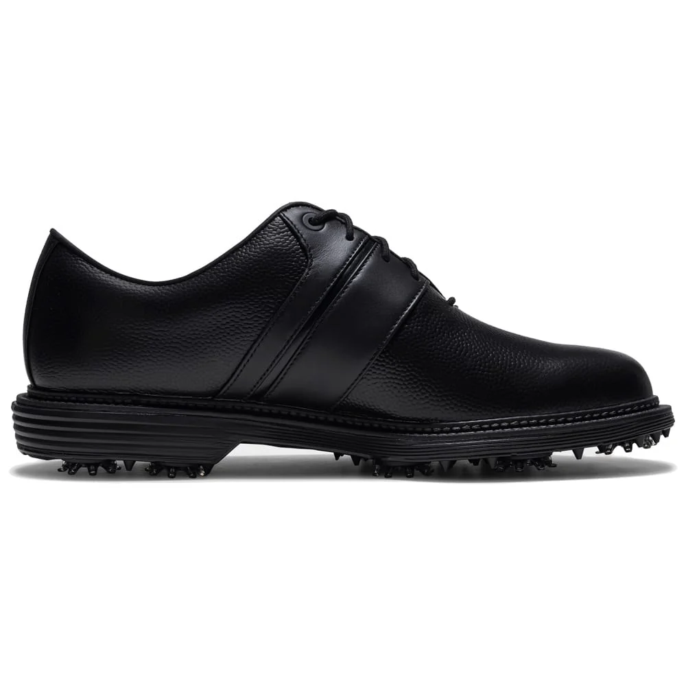 FootJoy Premiere Series Packard Waterproof Spiked Shoes - Black/Black/Dark Grey - Image 4