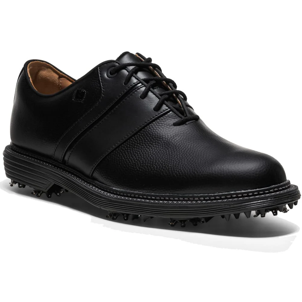 FootJoy Premiere Series Packard Waterproof Spiked Shoes - Black/Black/Dark Grey - Image 7