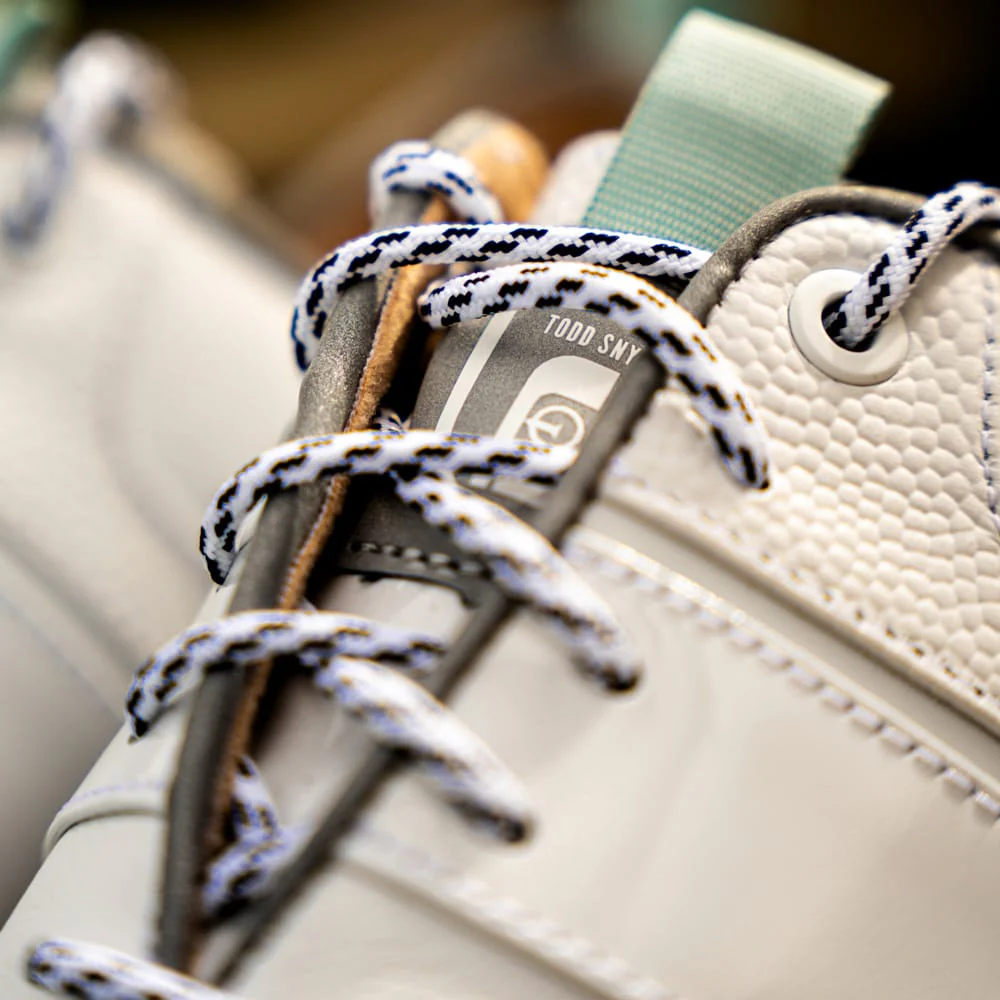FootJoy Premiere Series Packard Limited Edition Waterproof Spiked Shoes - White/Mist - Image 8