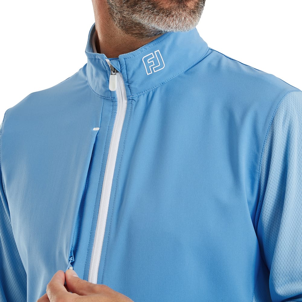 FootJoy Tempo Hybrid Full Zip Jacket - Blue Reef/Deep Reef - Image 4