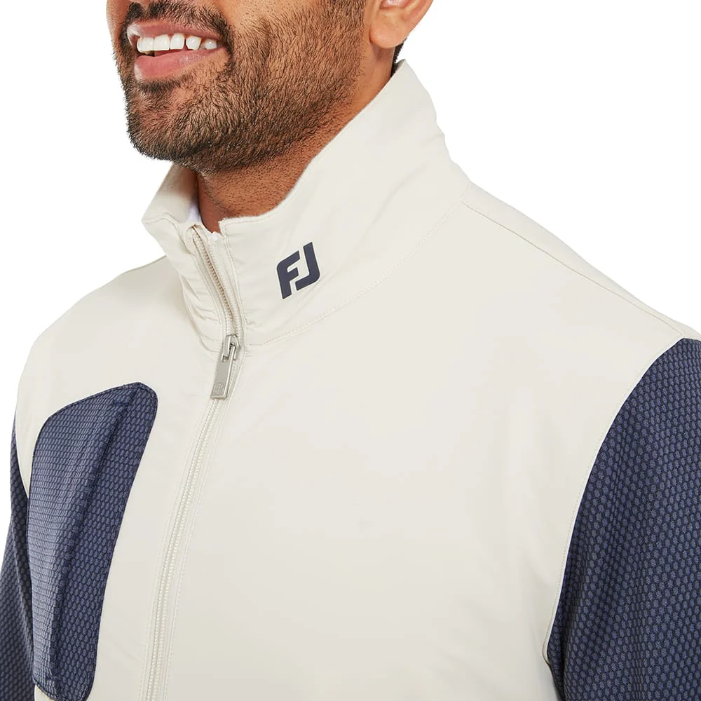 FootJoy Thermoseries Hybrid Jacket - Stone/Charcoal - Image 3