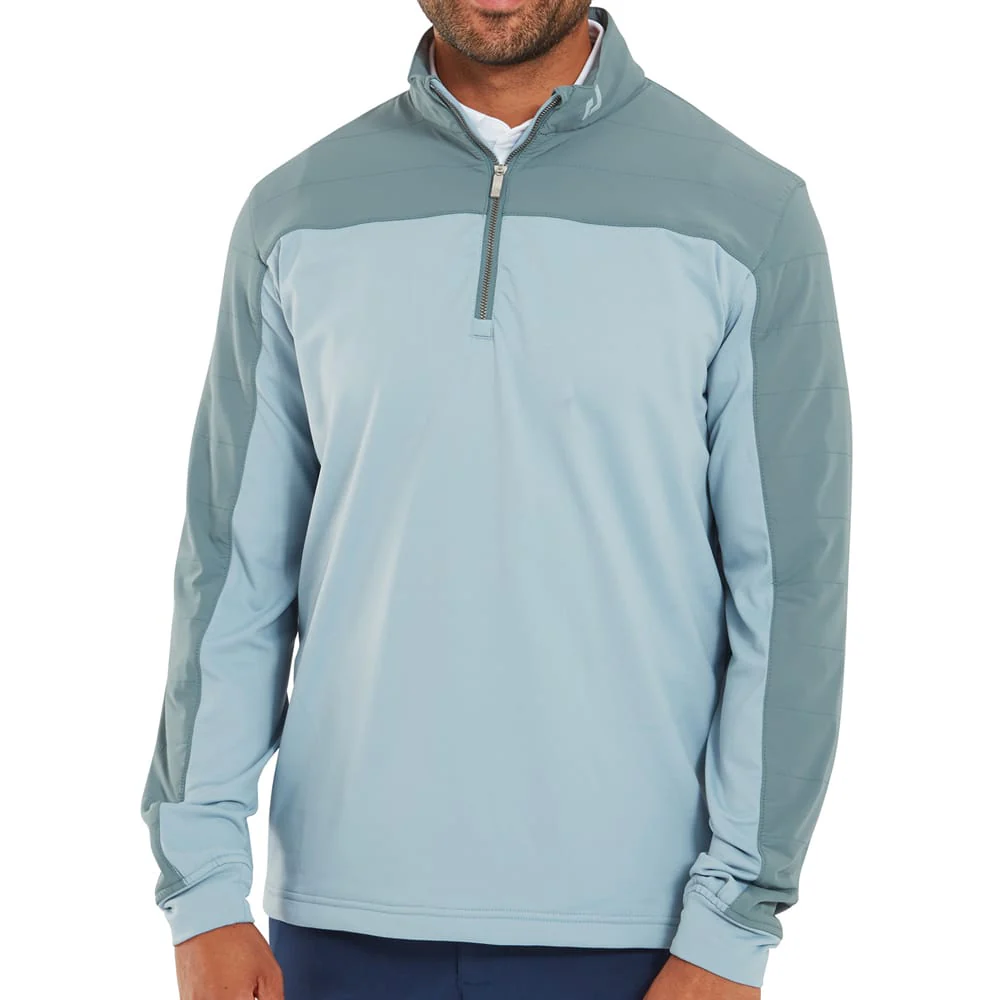 FootJoy Thermoseries Hybrid Midlayer - Green/Grey - Image 4