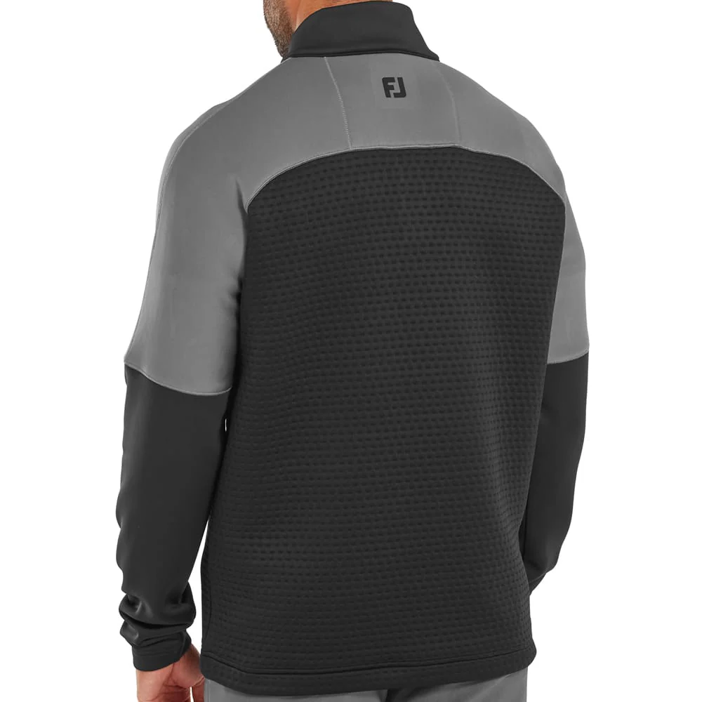 FootJoy ThermoSeries Jacquard Midlayer - Black/Charcoal - Image 5