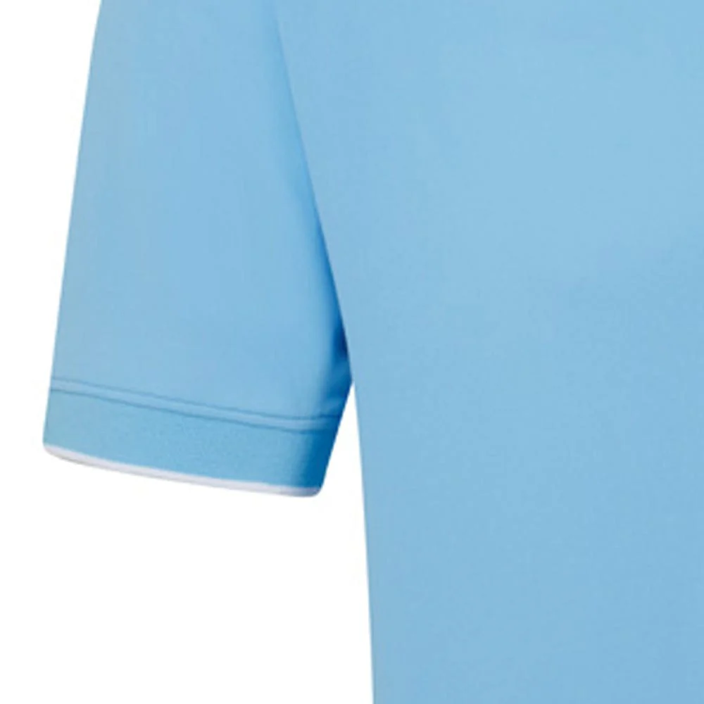 FootJoy Wordmark Pique Polo Shirt - Blue Reef - Image 4