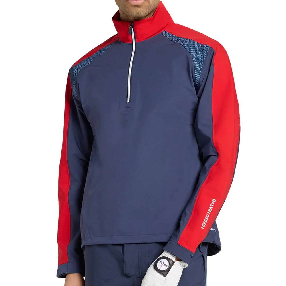 Galvin Green Adam 1/4 Zip Waterproof Jacket - Navy/Red - Image 3