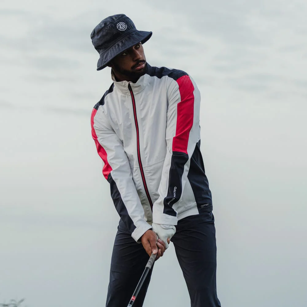 Galvin Green Arlo Waterproof Jacket - White/Red - Image 4