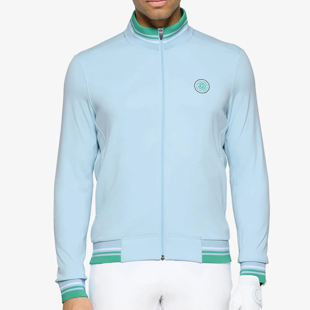 Galvin Green Ltd Collection Daniel Full Zip Mid Layer - Crystal Blue - Image 5