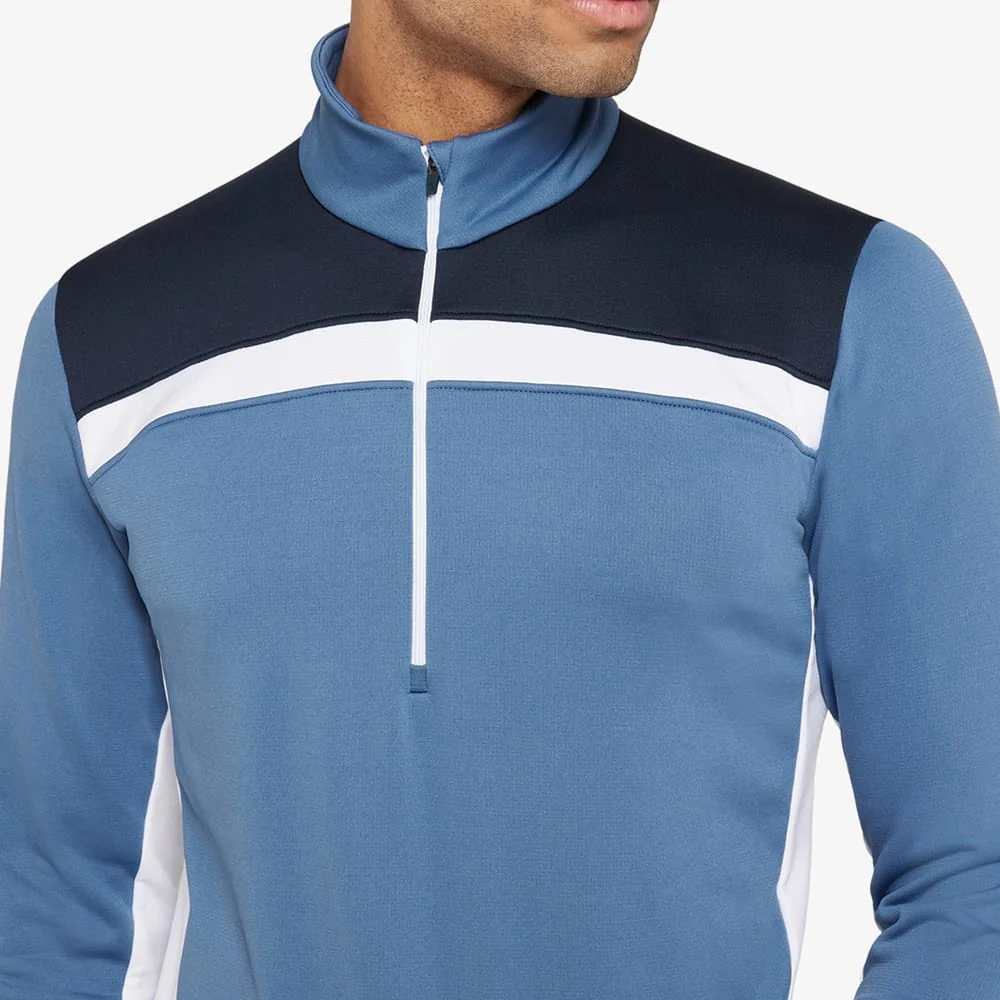 Galvin Green Dean 1/2 Zip Pullover - Moonlight Blue/Navy - Image 3